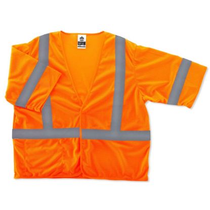 Picture of Ergodyne GloWear Safety Vest, Economy, Type-R Class 3, 4X/5X, Orange, 8310HL