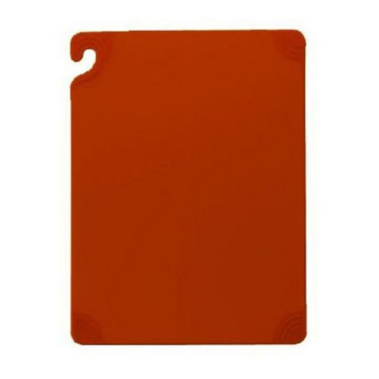 Picture of San Jamar Saf-T-Grip Cutting Board, 1/2inH x 15inW x 20inD, Red