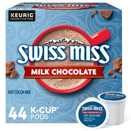 Picture of Swiss Miss Milk Hot Cocoa K-Cup Pods, 0.65 Oz, Pack Of 44 Pods