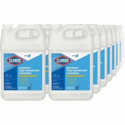 Picture of CloroxPro Anywhere Daily Disinfectant and Sanitizing Bottle - Liquid - 128 fl oz (4 quart) - 144 / Pallet - Translucent