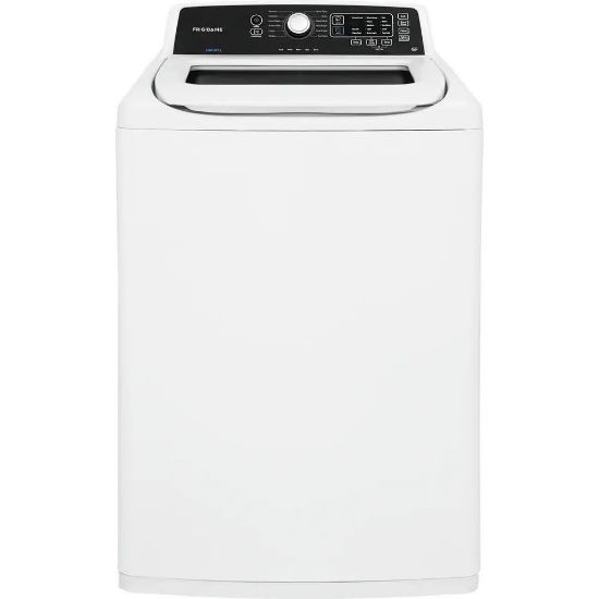 Picture of Frigidaire Top Load Washer - 12 Mode(s) - Top Loading - 4.10 ft� Washer Capacity - 680 Spin Speed (rpm) - 120 V AC Input Voltage - Glass - Classic White - Energy Star