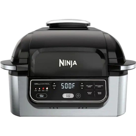 Picture of Ninja Foodi 5-in-1 Indoor Grill - 1760 W - Electric - Indoor - Black, Silver