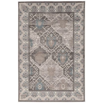 Picture of Linon Paramount Area Rug, 5ft x 7-1/2ft, Belouch Gray/Charcoal