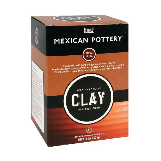 Picture of AMACO Mexican Pottery Self-Hardening Clay, 5 Lb, Terra Cotta