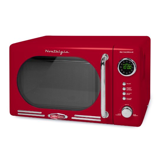 Picture of Nostalgia NRMO7RD6A Retro Microwave, 0.7 Cu. Ft., Red