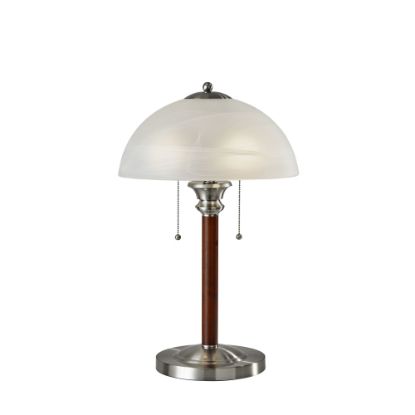 Picture of Adesso Lexington Table Lamp, Satin Steel/Frosted