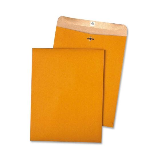 Picture of Quality Park Clasp Envelopes, 9in x 12in, 100% Recycled, Kraft, Pack Of 100