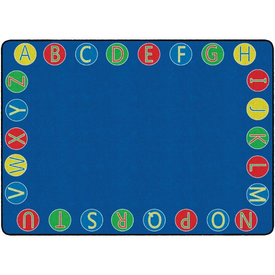 Picture of Flagship Carpets Alphabet Circles Rug, 6ft x 8ft 4in, Multicolor