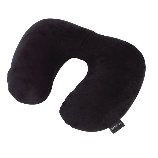 Picture of Samsonite Travel Pillow, Fleece Microbead, 12inH x 10inW x 4inD, Black