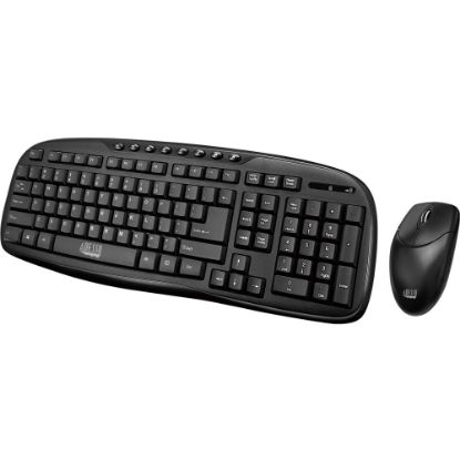 Picture of Adesso 2.4 GHz Wireless Desktop Keyboard and Mouse Combo, WKB-1330CB