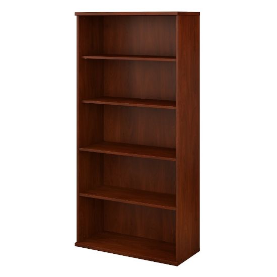 Picture of Bush Business Furniture Studio C 73inH 5-Shelf Bookcase, Hansen Cherry, Standard Delivery