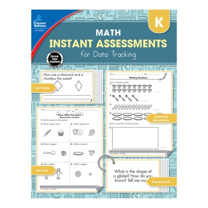 Picture of Carson-Dellosa Instant Assessments For Data Tracking Math Resource Book, Grade K