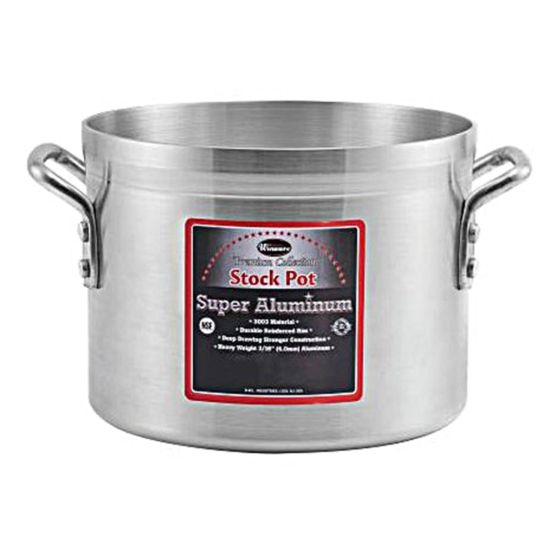 Picture of Winco Super Aluminum Stock Pot, 8.5 Quart, Silver