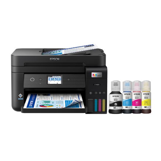 Picture of Epson EcoTank ET-4850 All-in-One Supertank Printer - Multifunction printer - color - ink-jet - refillable - 8.5 in x 14 in (original) - A4/Legal (media) - up to 11 ppm (copying