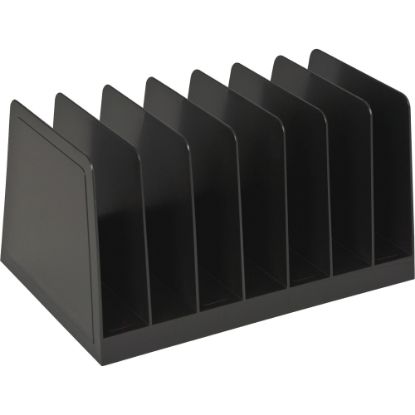 Picture of Business Source Desk Step Sorter - 4.5in Height x 8.8in Width x 5.5in DepthDesktop - 25% Recycled - Black - Plastic - 1 Each