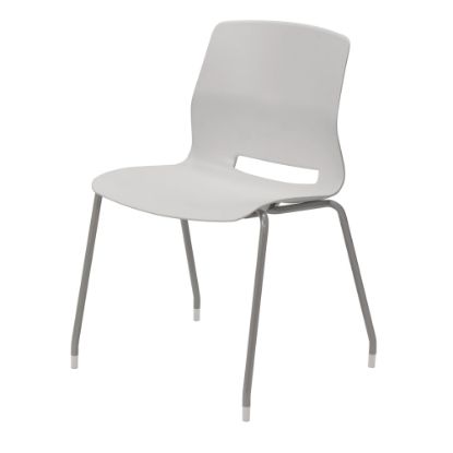 Picture of KFI Studios Imme Stack Chair, Light Gray/Silver