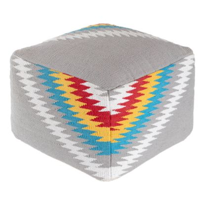 Picture of Anji Mountain Flash I Pouf Ottoman, Multicolor