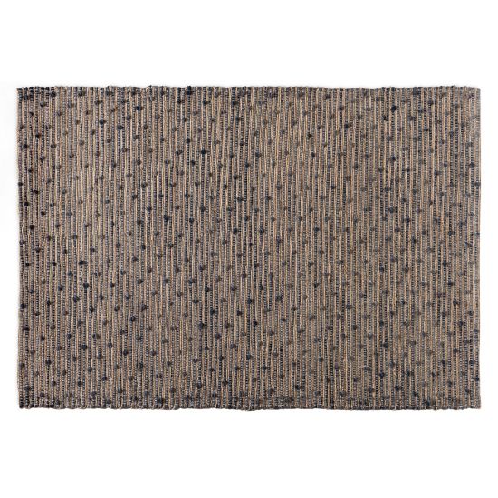 Picture of Baxton Studio Berries Handwoven Jute Blend Area Rug, 5-1/4ft x 7-1/2ft, Natural Brown/Blue