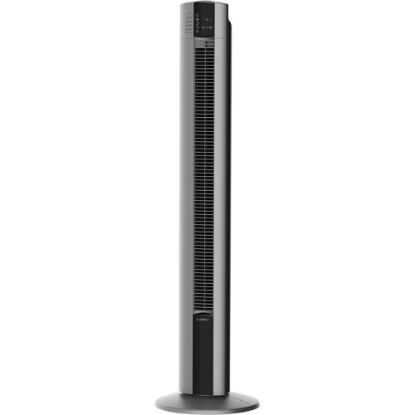 Picture of Lasko Space-Saving Performance Tower Fan & Remote - 3 Speed - Oscillating, Timer, Night Mode - 42.5in Height x 12.5in Width - Plastic - Gray