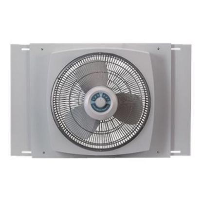 Picture of Lasko W16900 Window Fan - 16in Diameter - 3 Speed - Quiet, Lightweight - Light Gray