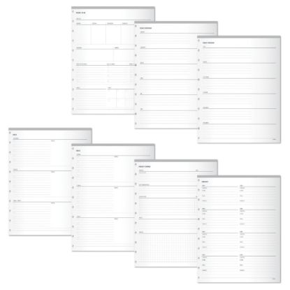 Picture of TUL Discbound Organizational Inserts, Letter Size, White, Pack Of 100 Inserts