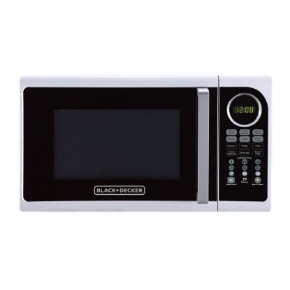 Picture of BLACK+DECKER EM925ACP-P1 0.9 Cu Ft Pull Handle Microwave, White