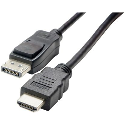 Picture of VisionTek HDMI to DisplayPort 1.5M Active Cable (M/M) - HDMI to DisplayPort DP 1.5M 5ft Active male to male cable HDMI source DP Monitor 1080P Bus Powered