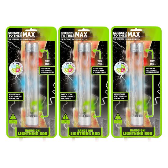 Picture of Science to the Max Hands On Lightning Rod - Educational Science Toy, Pack of 3