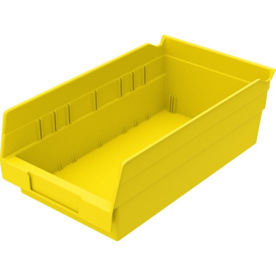 Picture of Akro-Mils Grease/Oil Resistant Shelf Bin, Small Size, 4in x 6 5/8in x 11 5/8in, Yellow