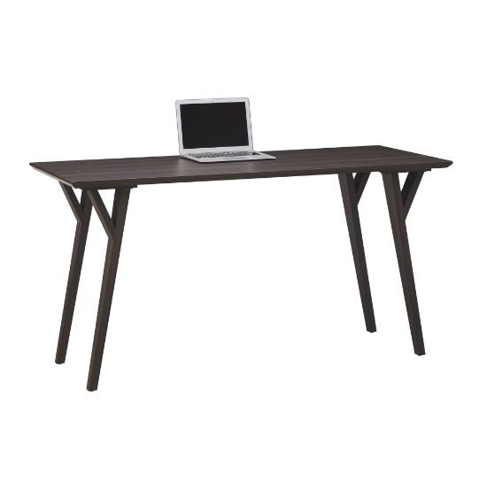 Picture of Realspace Trezza 60inW Writing Desk, Warm Walnut