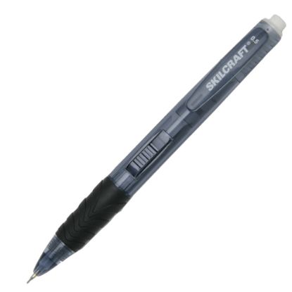 Picture of SKILCRAFT Side-Action Mechanical Pencils, 0.5 mm, Gray Barrel, Pack Of 6 (AbilityOne 7520-01-386-1581)