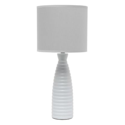 Picture of Simple Designs Alsace Bottle Table Lamp, 20-1/4inH, Gray