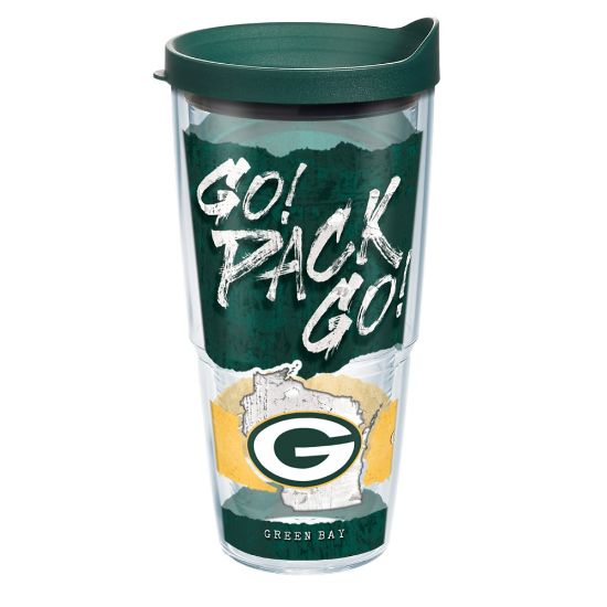 Picture of Tervis NFL Statement Tumbler With Lid, 24 Oz, Green Bay Packers