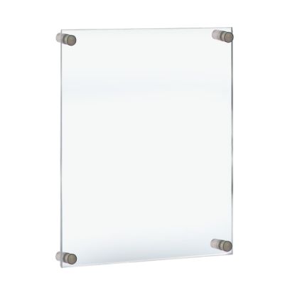 Picture of Azar Displays Standoff Acrylic Sign Holder, 28inH x 22inW x 1/4inD, Clear