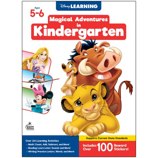 Picture of Carson-Dellosa Disney Learning Magical Adventures Workbook, Kindergarten