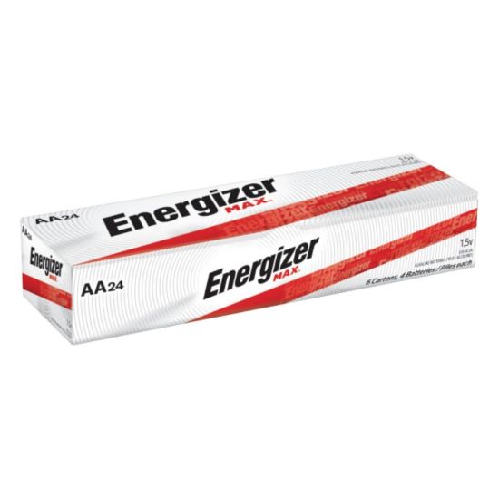 Picture of Energizer Max AA Alkaline Batteries, Pack Of 24 Batteries, E91SBP-24H