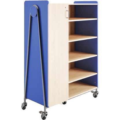 Picture of Safco Whiffle Triple-Column 13-Drawer Rolling Storage Cabinet, 60inH x 43-1/4inW x 19-3/4inD, Spectrum Blue