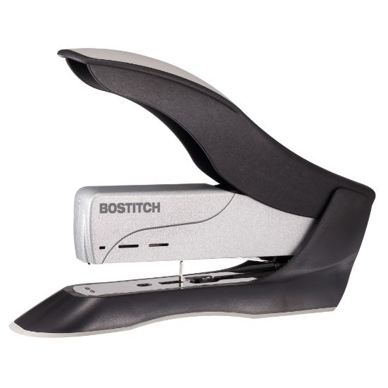 Picture of Bostitch Spring-Powered Premium Heavy Duty Stapler, 100 Sheet Capcity, Black/Silver