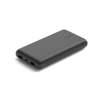 Picture of Belkin USB-C Portable Charger 20,000 mAh, 20K Power Bank With 1 USB-C Port and 2 USB-A Ports & Included USB-C to USB-A Cable, Black