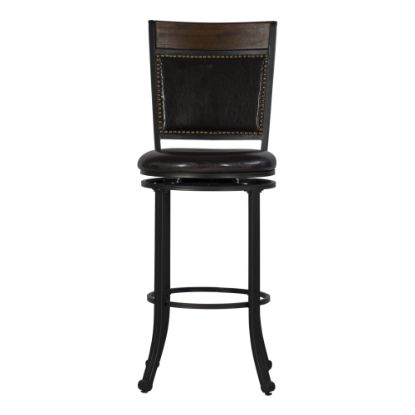 Picture of Powell Vinessa Swivel Bar Stool, Brown/Rustic Umber