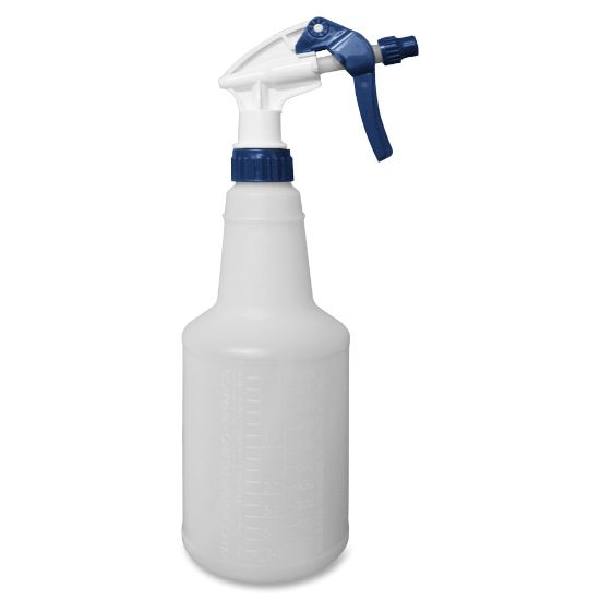 Picture of Impact Trigger Sprayer Bottle - 8.13in Hose - Adjustable Nozzle - 3 / Pack - Blue, White