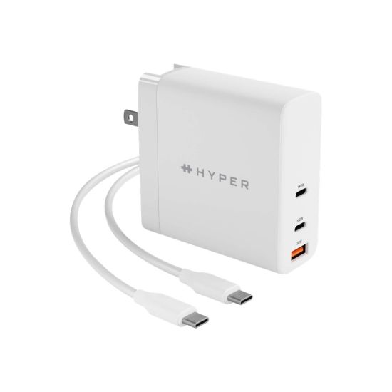 Picture of HyperJuice Power Adapter For MacBooks, iPads, iPhone, PCs And Android, White, HJG140US