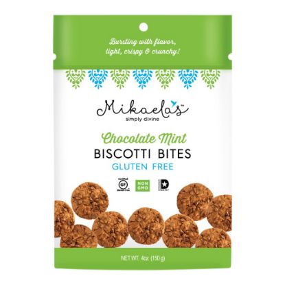 Picture of Mikaelas Simply Divine Biscotti Cookies, Chocolate Mint, Box Of 96 Cookies