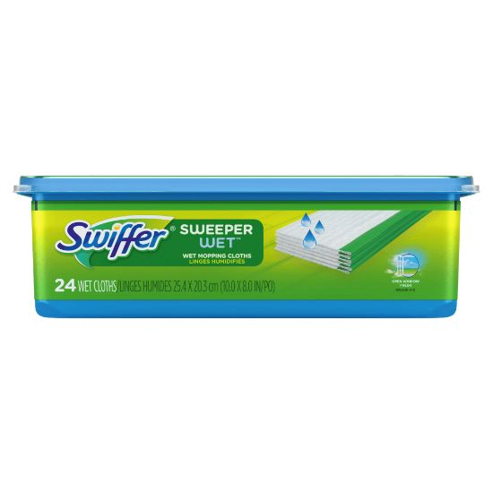 Picture of Swiffer Sweeper Wet Mopping Pad Refills, Open-Window Fresh Scent, 24 Count