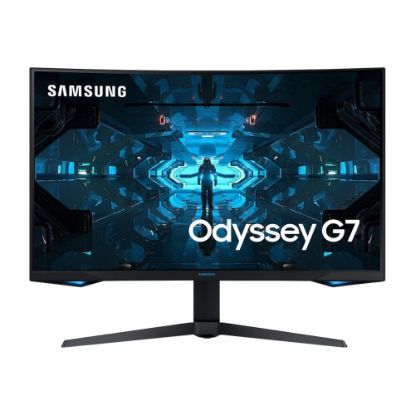 Picture of Samsung Odyssey G7 C27G75TQSN 26.9in WQHD Curved Screen Quantum Dot LED Gaming LCD Monitor - 16:9 - Black - 27in Class - Vertical Alignment (VA) - 2560 x 1440 - 1.07 Billion Colors - FreeSync Premium