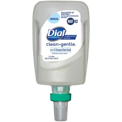 Picture of Dial FIT Refill Clean+ Foaming Hand Wash - 40.6 fl oz (1200 mL) - Bacteria Remover, Odor Remover - Skin, Hand - Antibacterial - Fragrance-free, Dye-free - 3 / Carton