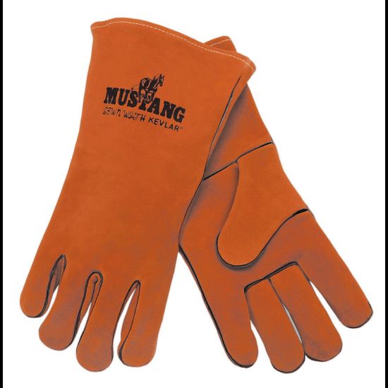 Picture of Premium Quality Welders Gloves, Select Side Leather, X-Large, Russet