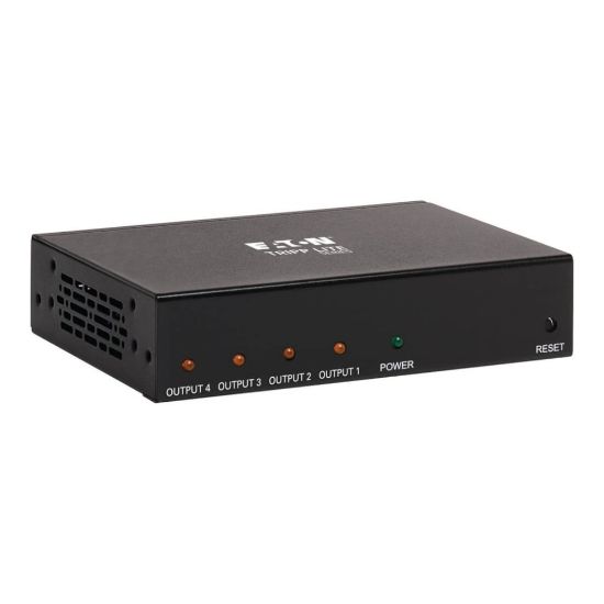 Picture of Eaton Tripp Lite series 4-Port HDMI Splitter, 4K x 2K @ 60 Hz, 4:4:4, Multi-Resolution Support, HDR, HDCP 2.2, TAA - Video/audio splitter - 4 x HDMI - desktop, rack-mountable - government GSA - TAA Compliant