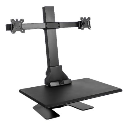 Picture of Mount-It! MI-7952 Electric Standing Desk Converter With Dual-Monitor Mount, Black