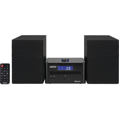 Picture of JENSEN JBS-210 Micro Hi-Fi System - 4 W RMS - Black - CD Player - 1 Disc(s) - AM, FM - 20 x AM - 20 x FM - CD-R/RW - 2 Speaker(s) - CD-DA - Remote Control